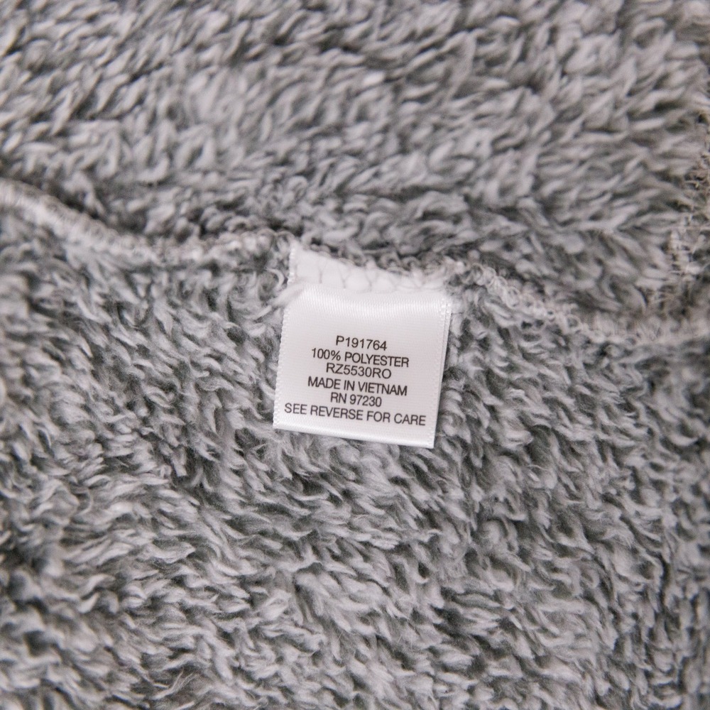 Almost Famous Womens Grey Fuzzy Hooded Open Front Cardigan Sweater Size S - Picture 5 of 8